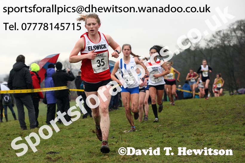 Womens under-17a  Northern Cross Country, Knowsley Safari Park. Photo: David T. Hewitson/Sports for All Pics